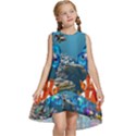 Aquarium Fish Tank Sea Life Kids  Frill Swing Dress View1