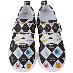 Zodiac Astrology Horoscope Pattern Women s Velcro Strap Shoes by Wegoenart