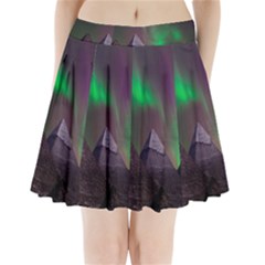 Fantasy Pyramid Mystic Space Pleated Mini Skirt by Wegoenart