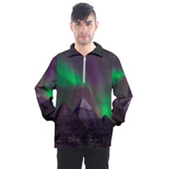 Fantasy Pyramid Mystic Space Men s Half Zip Pullover by Wegoenart