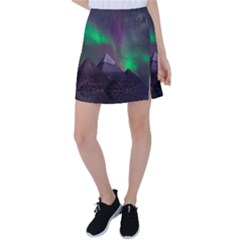 Fantasy Pyramid Mystic Space Tennis Skirt by Wegoenart