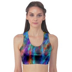 Wizzard Flash Flashes Template Abstract Sports Bra by Wegoenart