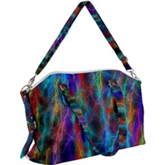 Wizzard Flash Flashes Template Abstract Canvas Crossbody Bag by Wegoenart