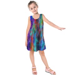 Wizzard Flash Flashes Template Abstract Kids  Sleeveless Dress by Wegoenart