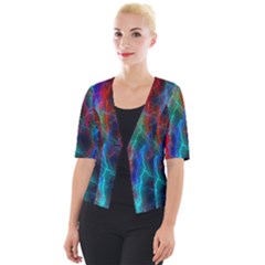 Wizzard Flash Flashes Template Abstract Cropped Button Cardigan by Wegoenart