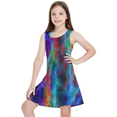 Wizzard Flash Flashes Template Abstract Kids  Lightweight Sleeveless Dress by Wegoenart