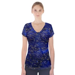 Card The Main Star Short Sleeve Front Detail Top by Wegoenart