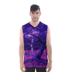 Forest Night Heaven Cloud Nature Men s Basketball Tank Top by Wegoenart