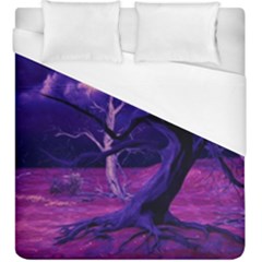 Forest Night Heaven Cloud Nature Duvet Cover (king Size) by Wegoenart