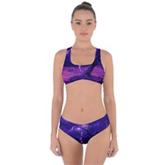 Forest Night Heaven Cloud Nature Criss Cross Bikini Set by Wegoenart