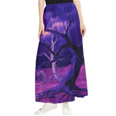 Forest Night Heaven Cloud Nature Maxi Chiffon Skirt