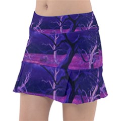 Forest Night Heaven Cloud Nature Classic Tennis Skirt by Wegoenart