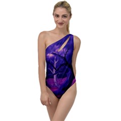 Forest Night Heaven Cloud Nature To One Side Swimsuit by Wegoenart