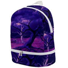 Forest Night Heaven Cloud Nature Zip Bottom Backpack by Wegoenart