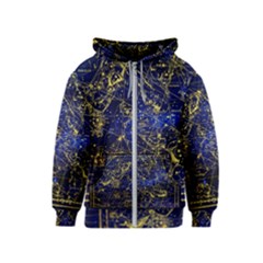 Constellation Perseus Andromeda Galaxy Kids  Zipper Hoodie