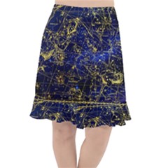 Constellation Perseus Andromeda Galaxy Fishtail Chiffon Skirt by Wegoenart