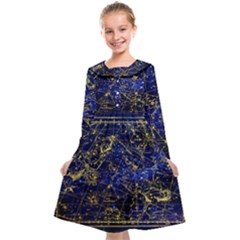 Constellation Perseus Andromeda Galaxy Kids  Midi Sailor Dress by Wegoenart