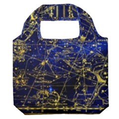 Constellation Perseus Andromeda Galaxy Premium Foldable Grocery Recycle Bag by Wegoenart