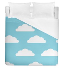 Clouds Blue Pattern Duvet Cover (queen Size) by ConteMonfrey