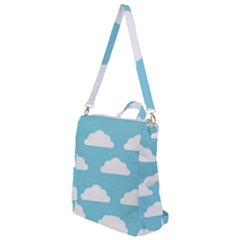 Clouds Blue Pattern Crossbody Backpack by ConteMonfrey