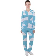 Clouds Blue Pattern Casual Jacket And Pants Set by ConteMonfrey