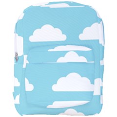 Clouds Blue Pattern Full Print Backpack by ConteMonfrey