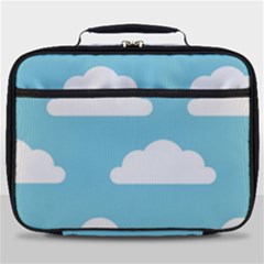 Clouds Blue Pattern Full Print Lunch Bag by ConteMonfrey