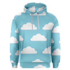 Clouds Blue Pattern Men s Overhead Hoodie by ConteMonfrey