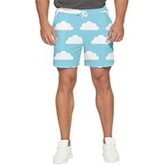 Clouds Blue Pattern Men s Runner Shorts by ConteMonfrey