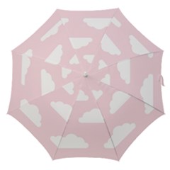 Clouds Pink Pattern   Straight Umbrellas by ConteMonfrey