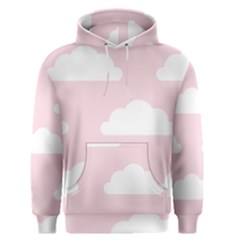 Clouds Pink Pattern   Men s Core Hoodie by ConteMonfrey