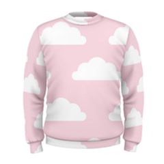 Clouds Pink Pattern   Men s Sweatshirt by ConteMonfrey