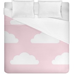 Clouds Pink Pattern   Duvet Cover (king Size) by ConteMonfrey