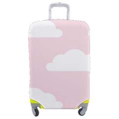 Clouds Pink Pattern   Luggage Cover (medium) by ConteMonfrey