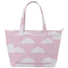 Clouds Pink Pattern   Back Pocket Shoulder Bag  by ConteMonfrey