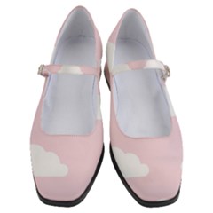 Clouds Pink Pattern   Women s Mary Jane Shoes by ConteMonfrey