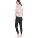 Clouds Pink Pattern   Frill Neck Blouse View2