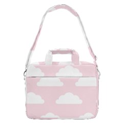 Clouds Pink Pattern   Macbook Pro 16  Shoulder Laptop Bag by ConteMonfrey