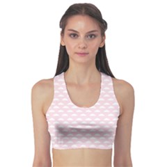 Little Clouds Pattern Pink Sports Bra by ConteMonfrey