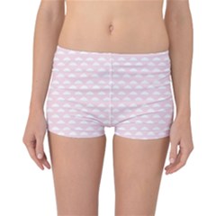 Little Clouds Pattern Pink Reversible Boyleg Bikini Bottoms by ConteMonfrey