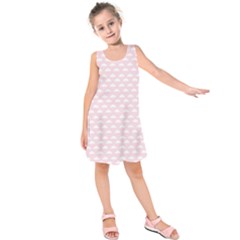 Little Clouds Pattern Pink Kids  Sleeveless Dress by ConteMonfrey