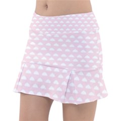 Little Clouds Pattern Pink Classic Tennis Skirt by ConteMonfrey