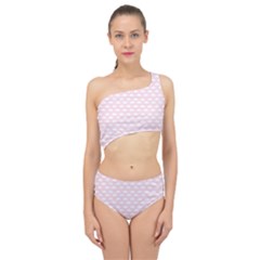 Little Clouds Pattern Pink Spliced Up Two Piece Swimsuit by ConteMonfrey