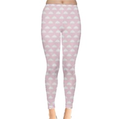 Little Clouds Pattern Pink Inside Out Leggings by ConteMonfrey