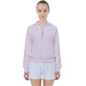 Little Clouds Pattern Pink Women s Tie Up Sweat View1