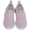 Little Clouds Pattern Pink Kids  Velcro No Lace Shoes View1