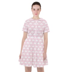 Little Clouds Pattern Pink Sailor Dress by ConteMonfrey