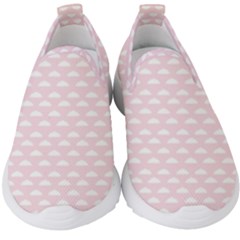 Little Clouds Pattern Pink Kids  Slip On Sneakers by ConteMonfrey