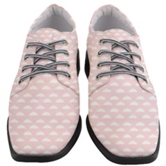 Little Clouds Pattern Pink Women Heeled Oxford Shoes by ConteMonfrey