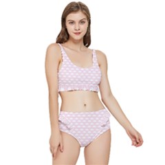 Little Clouds Pattern Pink Frilly Bikini Set by ConteMonfrey